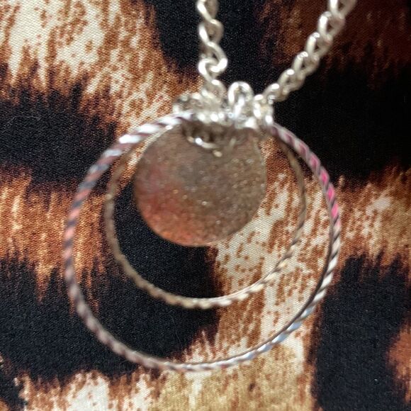 Sequin Hearts Girl Sz 14 Leopard Dress Faux Fur Vest Silver Necklace 3 Piece Set - Picture 7 of 8